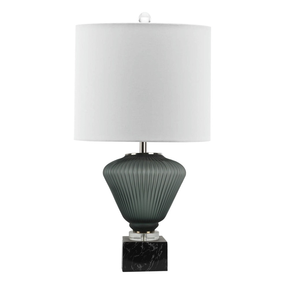 Art Glass 30" Pleated Base Table Lamp