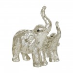 11" Elephant Figurine , Silver