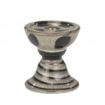 Candle Holder, Gray/black, Short