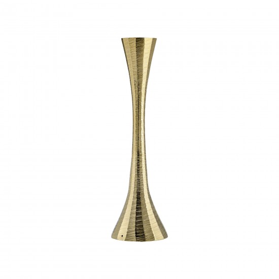 9" Metal, Taper Candle Holder, Brass