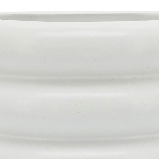 Cer, 10" Bibendum Planter, White