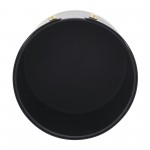 Metal, S/2 20/24"h Round Planters, Black