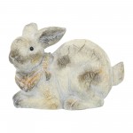 Resin, 16"l Mr. Rabbit Statue, Antique White