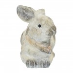 Resin, 16"l Mr. Rabbit Statue, Antique White