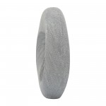 Cer, 16"h Scratched Hollow Accent, Silver