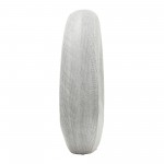 Cer, 16"h Scratched Hollow Accent, Silver