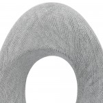 Cer, 16"h Scratched Hollow Accent, Silver
