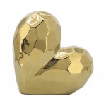 Gold Ceramic Heart 8"