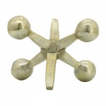 Gold Metal Jacks Decor, 5"