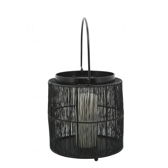 Metal 10.25" Wire Lantern, Black