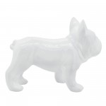 Cer, 12" Bulldog, White