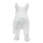 Cer, 12" Bulldog, White