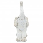 8" Elephant Figurine , White