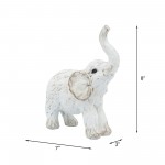 8" Elephant Figurine , White