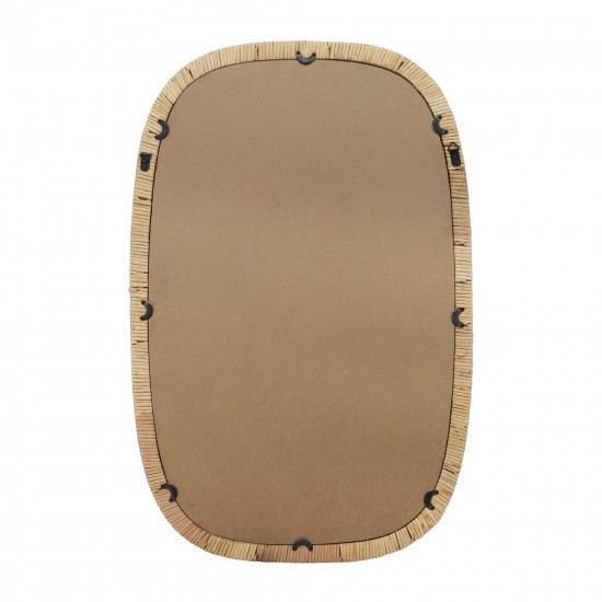 22x36 Rectangular Mirror, Brown