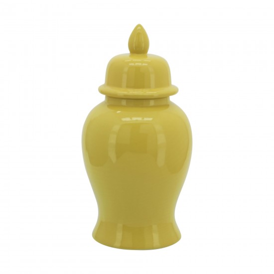 14" Temple Jar, Yellow