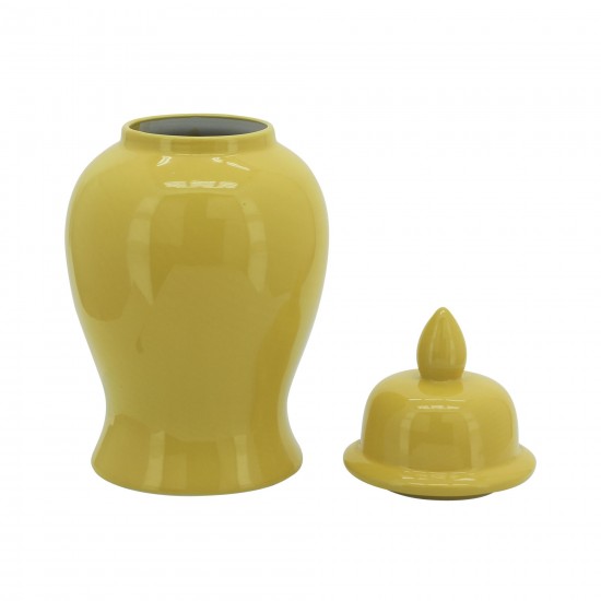 14" Temple Jar, Yellow