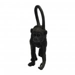 Polyresin 11" Walking Monkey Figurine, Black