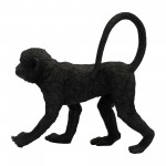 Polyresin 11" Walking Monkey Figurine, Black