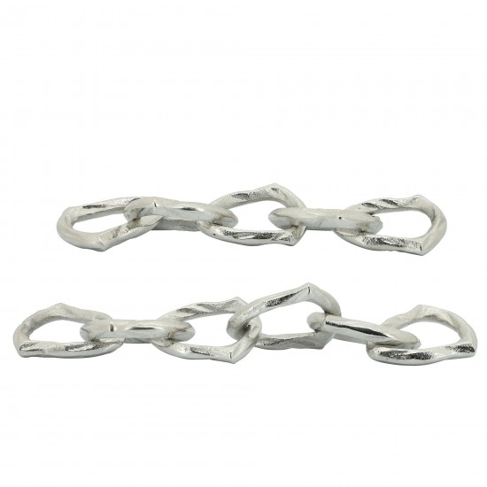 Metal 18" Chain Links, Silver