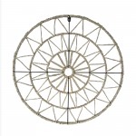 24" Geometric Circle Wall Art, Natural