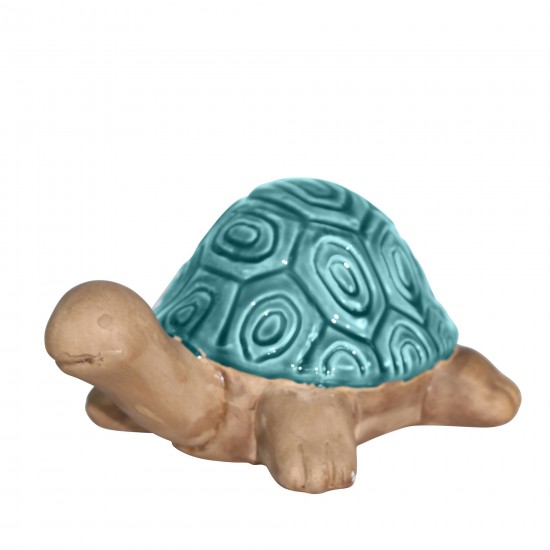 Ceramic Tortoise, 10" Turquoise