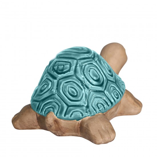 Ceramic Tortoise, 10" Turquoise