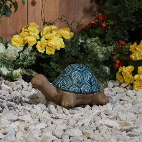 Ceramic Tortoise, 10" Turquoise
