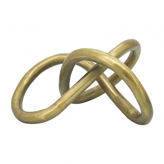 Metal 9" Knot, Gold