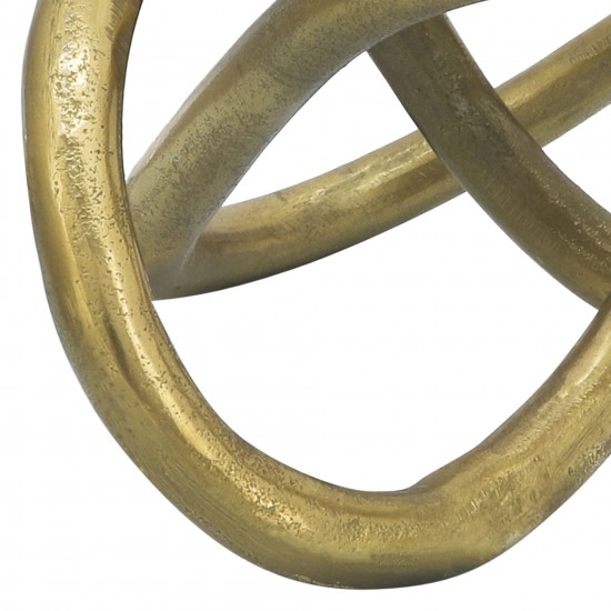 Metal 9" Knot, Gold