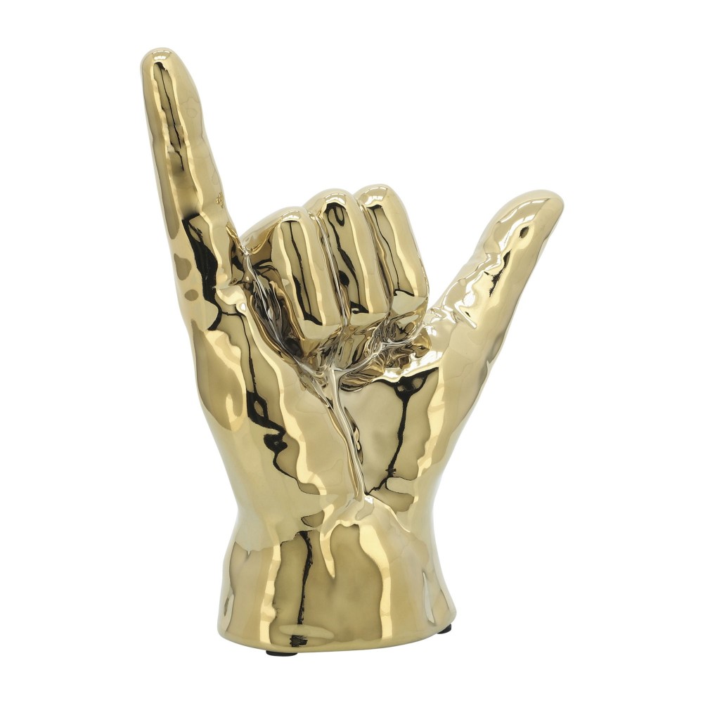 7"h, "hang Loose" Hand, Gold 7"h, "hang Loose" Hand, Gold