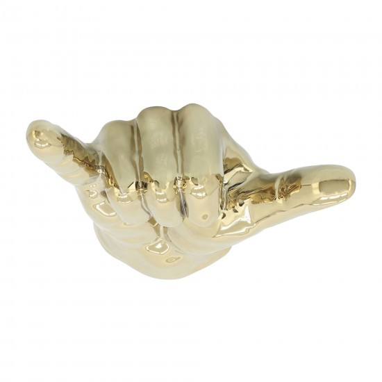 7"h, "hang Loose" Hand, Gold