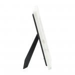Marble, 4x6 Curved Photo Frame, White