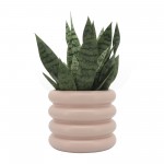 Cer, 10" Bibendum Planter, Dusty Rose