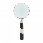 Resin, 4" 2-tone Magnifying Glass, Black/white