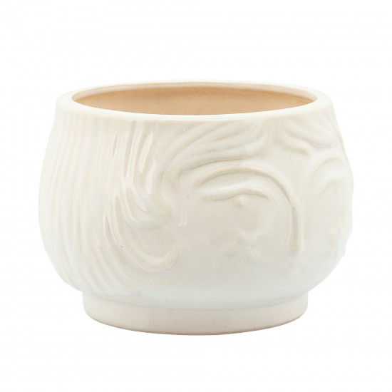 7" Grandma Planter, White