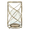 Metal 13" Hurricane Candle Holder,gold