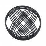 Metal, 6" Orb, Black