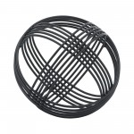 Metal, 6" Orb, Black