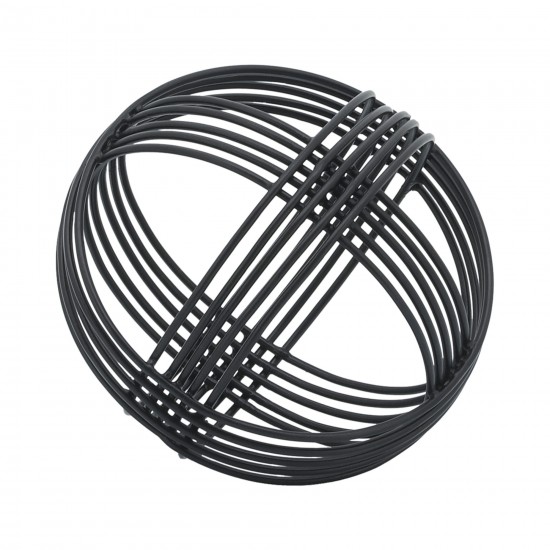 Metal, 6" Orb, Black
