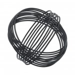 Metal, 6" Orb, Black