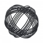 Metal, 6" Orb, Black