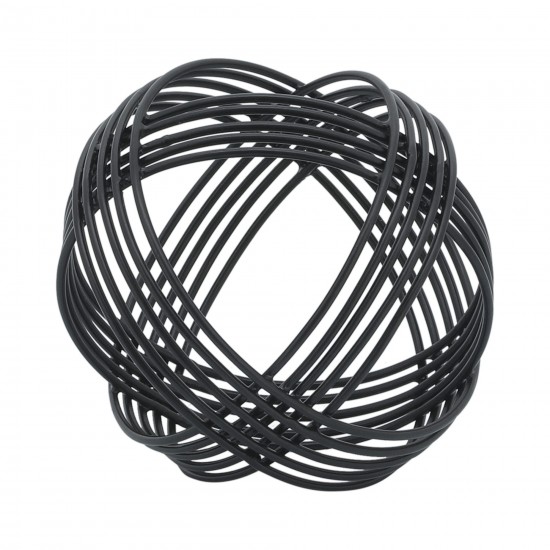 Metal, 6" Orb, Black