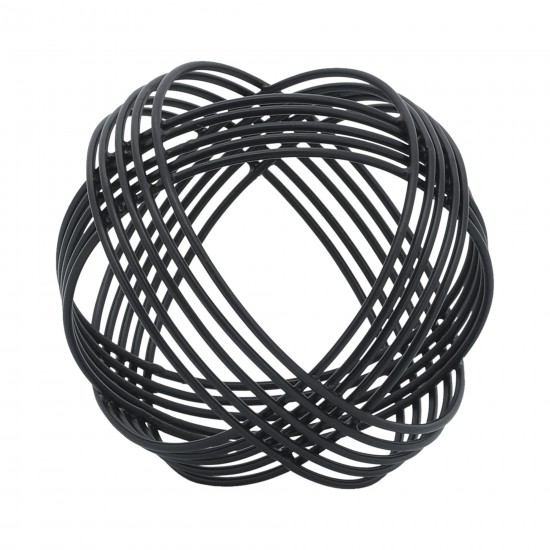 Metal, 6" Orb, Black