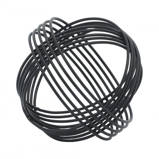 Metal, 6" Orb, Black