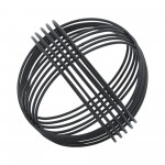 Metal, 6" Orb, Black