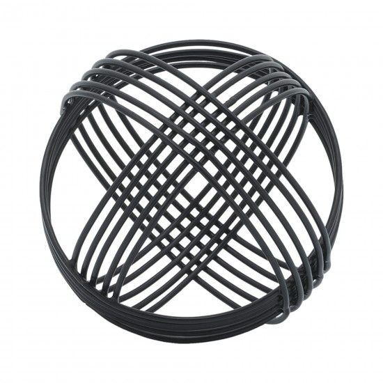 Metal, 6" Orb, Black