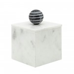 Marble, 5x7 Box W/ Orb, White