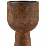 Wood, 15"h Candle Holder, Natural