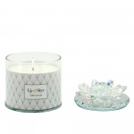 Crystal 5"soy Candle Lotus Box, Rainbow 13oz